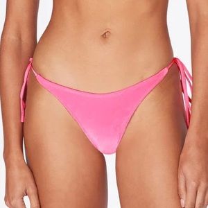 Triangl Vinca Bikini Bottom in Pink Velvet